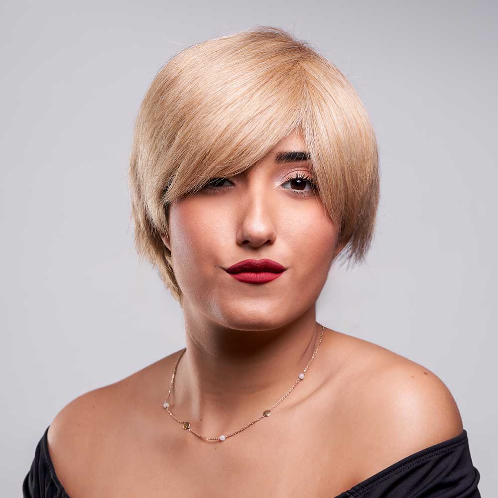 MONICA - Parrucca di Capelli Veri
